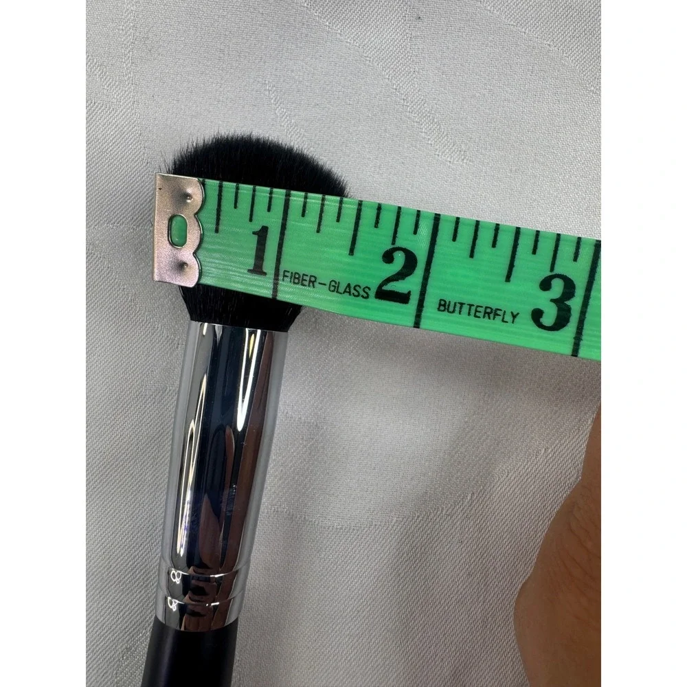 Morphe M106 Pointed Powder Brush Black Silver Tapered Fluffy Makeup Tool